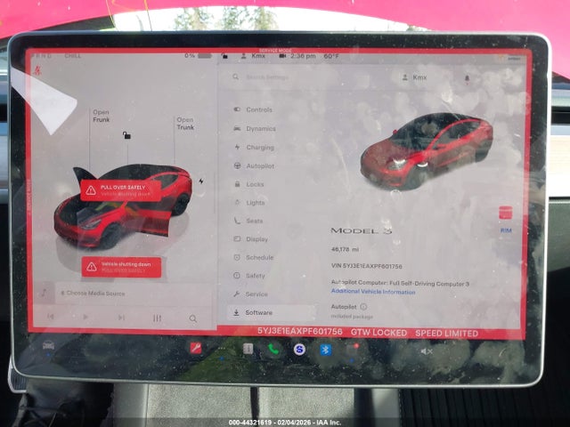 Продажа на аукционе авто 2023 Tesla Model 3 Rear-wheel Drive, vin: 5YJ3E1EAXPF601756, номер лота: 44321619