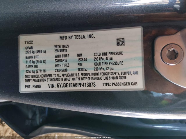 2023 TESLA MODEL 3 5YJ3E1EA6PF413073 Photo 8