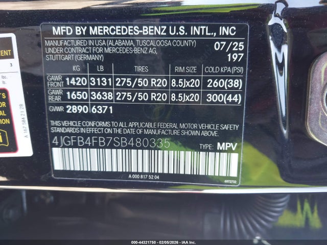 4JGFB4FB7SB480335 Mercedes-Benz Gle 350 4matic