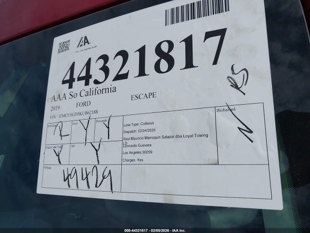 Ford ESCAPE SE 2019 1FMCU0GD5KUB62188 Image 17