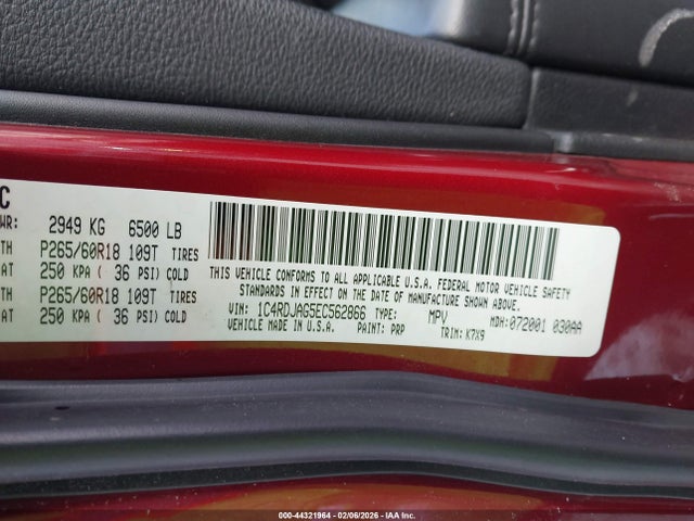 2014 DODGE DURANGO 1C4RDJAG5EC562866 Photo 8