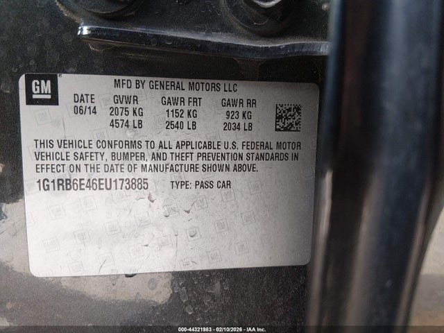 2014 CHEVROLET VOLT 1G1RB6E46EU173885 Photo 8