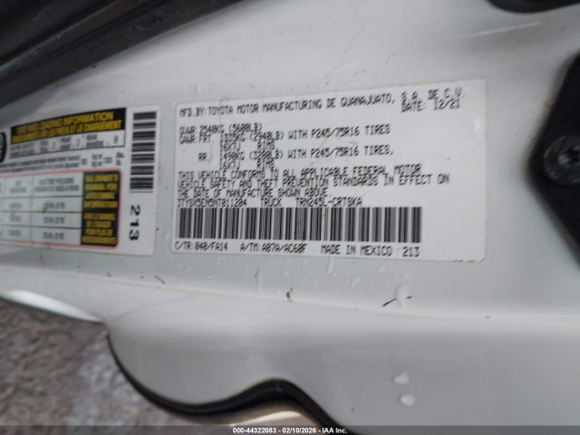 3TYSX5EN5NT011204 Toyota Tacoma Sr5