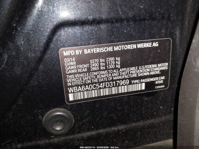 2015 BMW 640I GRAN COUPE WBA6A0C54FD317969 Photo 8