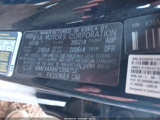 KIA FORTE EX 2015 KNAFX4A86F5304752 Image 9