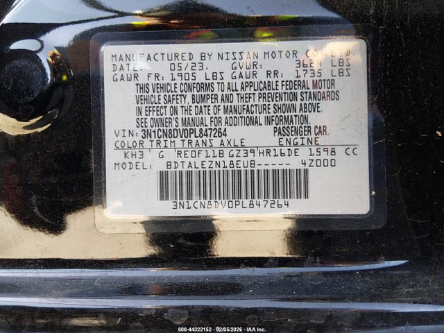 3N1CN8DV0PL847264 Nissan Versa 1.6 S Xtronic Cvt