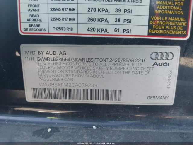 2012 AUDI A3 WAUBEAFM2CA079239 Photo 8