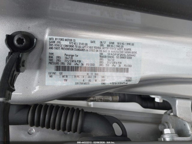 Ford FOCUS SE 2017 1FADP3F26HL326442 Image 9