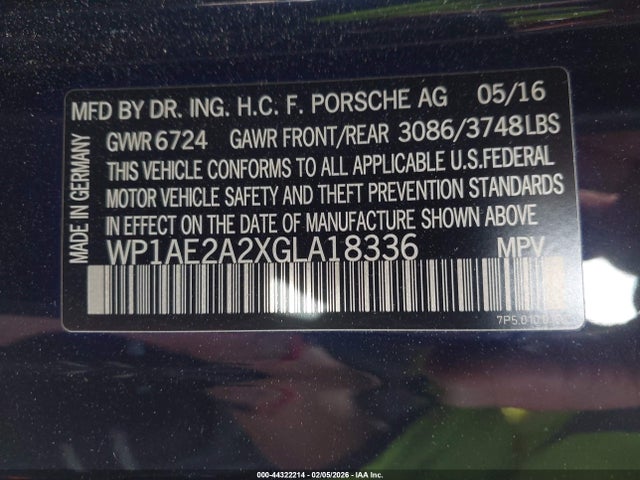 2016 PORSCHE CAYENNE E-HYBRID WP1AE2A2XGLA18336 Photo 8