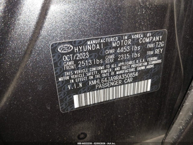 KMHL64JA9RA350854 Hyundai SONATA SEL