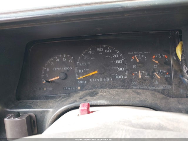44322346 :رقم المزاد ، 1GTEC19R1VE518536 vin ، 1997 Gmc Sierra 1500 Sl Wideside مزاد بيع