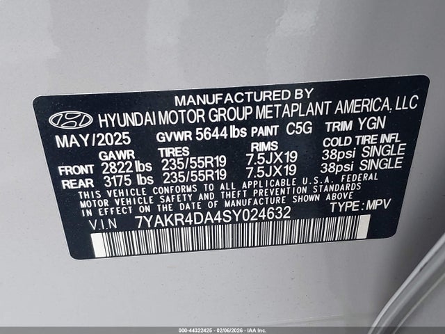 Hyundai Ioniq 5 Limited 2025 7YAKR4DA4SY024632 Image 9