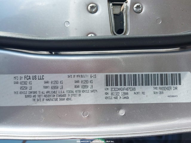 2015 DODGE CHARGER 2C3CDXAGXFH875309 Photo 8