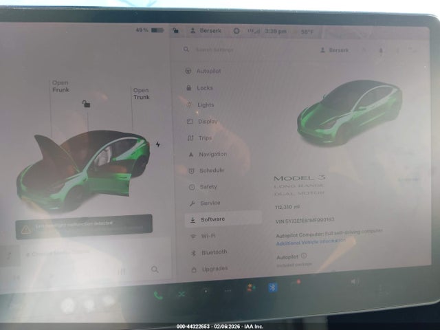 2021 TESLA MODEL 3 5YJ3E1EB1MF990193 Photo 6