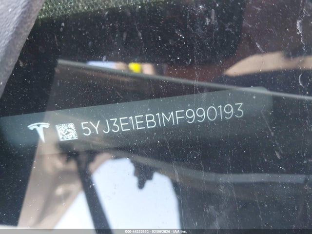 2021 TESLA MODEL 3 5YJ3E1EB1MF990193 Photo 8