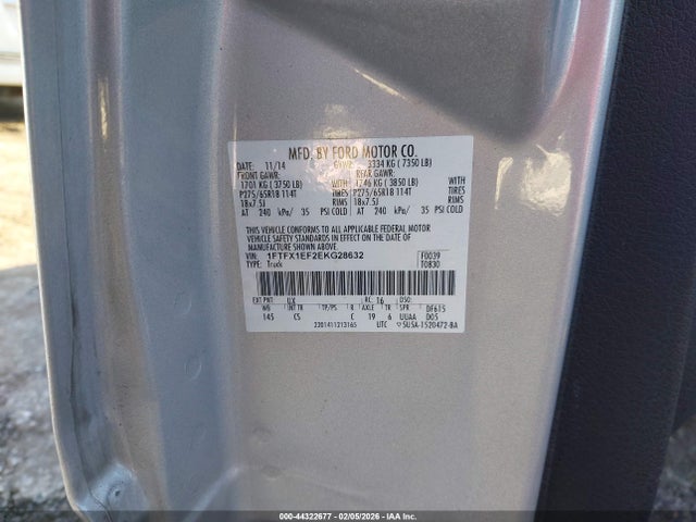 2014 FORD F-150 1FTFX1EF2EKG28632 Photo 8