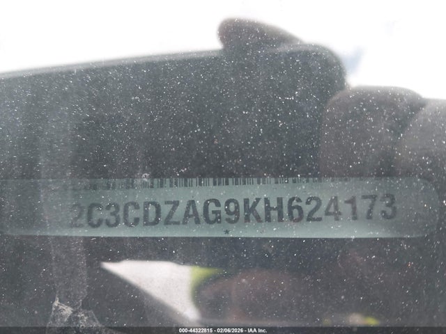 2019 Dodge Challenger Sxt მანქანა იყიდება აუქციონზე, vin: 2C3CDZAG9KH624173, აუქციონის ნომერი: 44322815