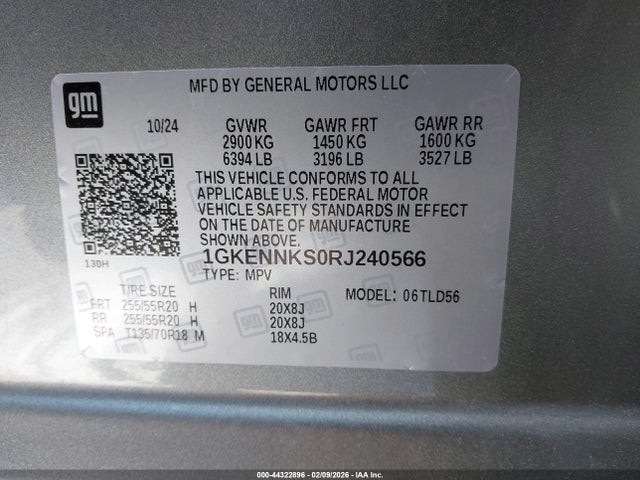 1GKENNKS0RJ240566 GMC Acadia Awd Elevation