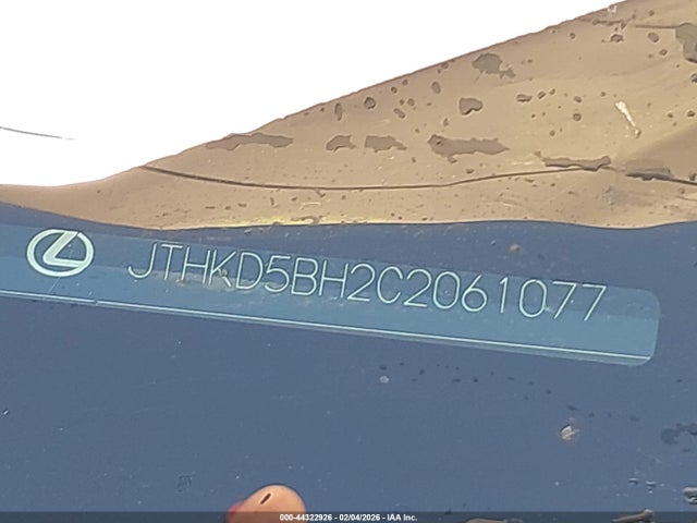 44322926 :رقم المزاد ، JTHKD5BH2C2061077 vin ، 2012 Lexus Ct 200h Premium مزاد بيع