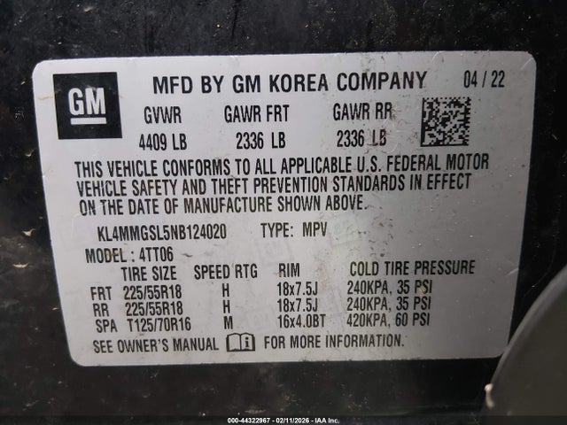 2022 BUICK ENCORE GX KL4MMGSL5NB124020 Photo 8