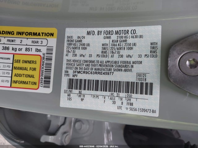 2024 FORD BRONCO SPORT 3FMCR9C63RRE45977 Photo 8