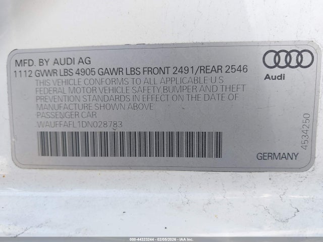2013 AUDI A4 WAUFFAFL1DN028783 Photo 8