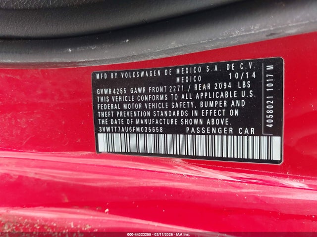 3VWTT7AU6FM035658 Volkswagen Golf Gti 2.0t Se 2-door