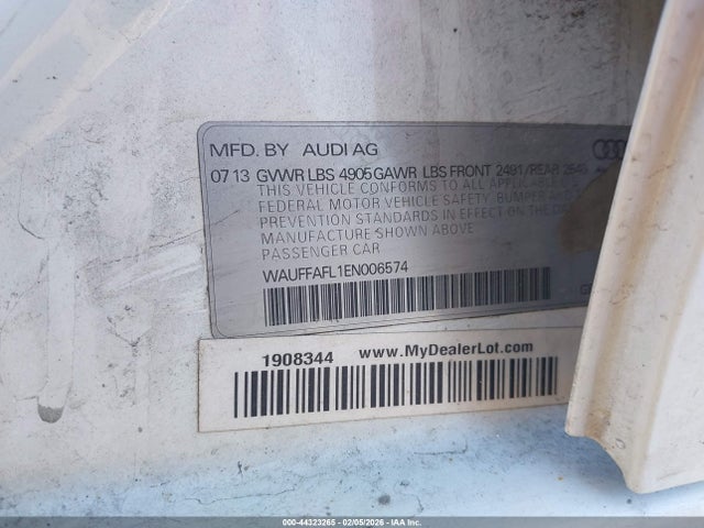 2014 AUDI A4 WAUFFAFL1EN006574 Photo 8