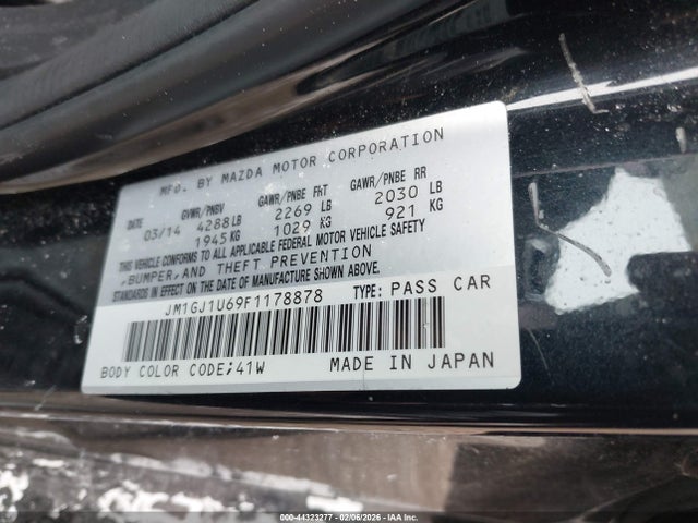 2015 MAZDA MAZDA6 JM1GJ1U69F1178878 Photo 8