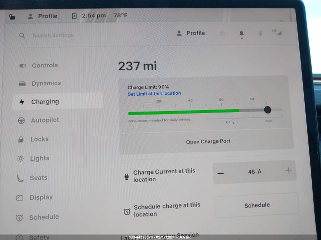 2025 Tesla Model 3 Long Range Rear-wheel Drive/standard Rear-wheel Drive მანქანა იყიდება აუქციონზე, vin: 5YJ3E1EA3SF035867, აუქციონის ნომერი: 44323370