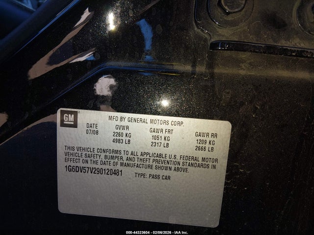 2009 CADILLAC CTS 1G6DV57V290120481 Photo 8