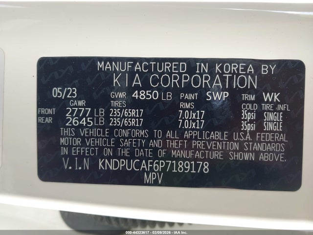 2023 KIA SPORTAGE KNDPUCAF6P7189178 Photo 8