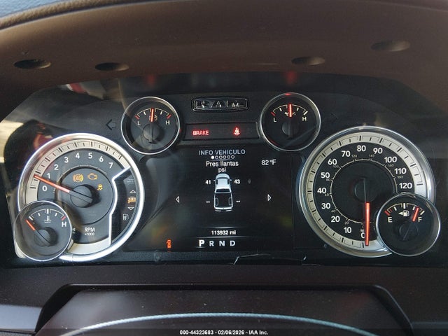 44323683 :رقم المزاد ، 1C6RR6NT8GS382464 vin ، 2016 Ram 1500 Laramie مزاد بيع