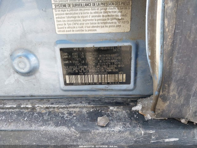 44323738 :رقم المزاد ، 4S4BRCBC4A3332493 vin ، 2010 Subaru Outback 2.5i Premium مزاد بيع