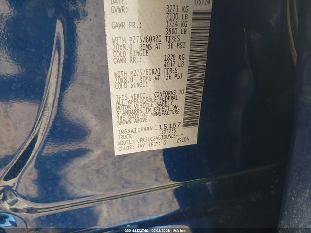 2024 NISSAN TITAN 1N6AA1EF4RN115167 Photo 8