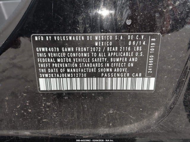 2014 VOLKSWAGEN JETTA 3VW2K7AJ0EM312730 Photo 8