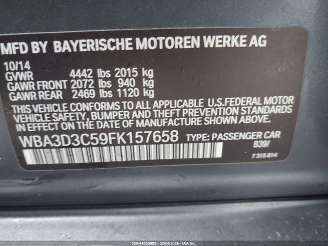 2015 BMW 328D WBA3D3C59FK157658 Photo 8
