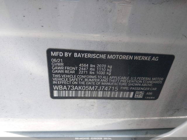 WBA73AK05M7J74715 BMW 228i Gran Coupe Xdrive
