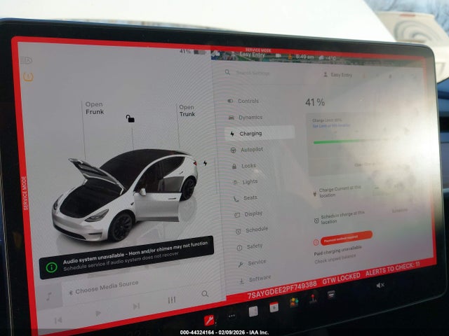 2023 Tesla Model Y Awd/long Range Dual Motor All-wheel Drive მანქანა იყიდება აუქციონზე, vin: 7SAYGDEE2PF749388, აუქციონის ნომერი: 44324164