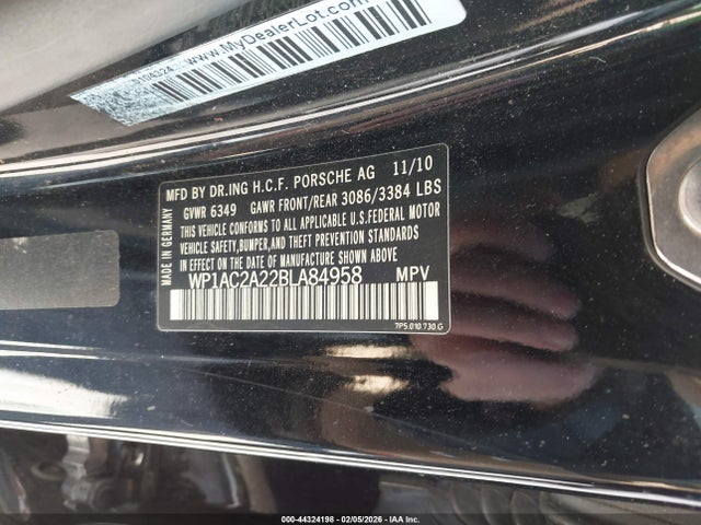 2011 PORSCHE CAYENNE WP1AC2A22BLA84958 Photo 8