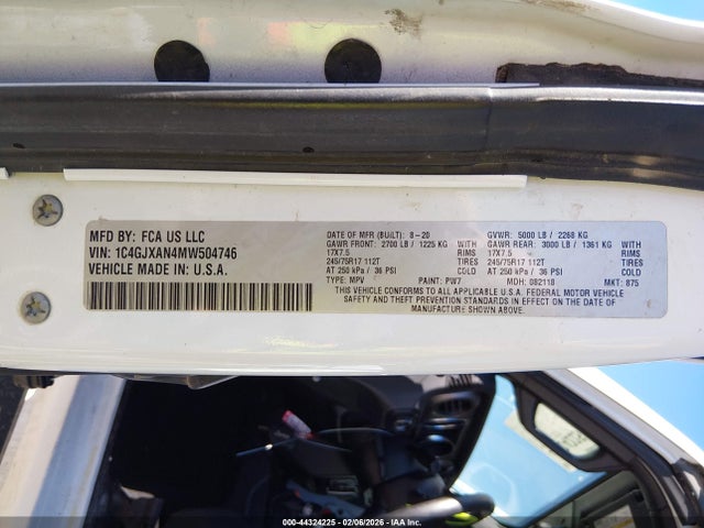1C4GJXAN4MW504746 Jeep Wrangler Sport 4x4
