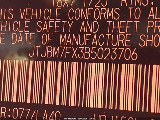 2011 LEXUS GX 460 JTJBM7FX3B5023706 Photo 8