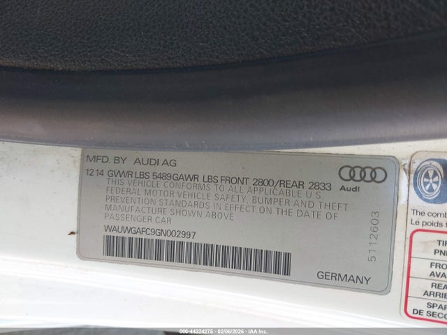 2016 AUDI A7 WAUWGAFC9GN002997 Photo 8