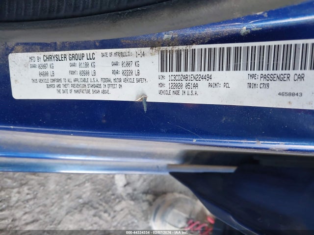 Dodge AVENGER SE 2014 1C3CDZAB1EN224494 Image 9