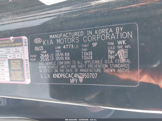 2022 KIA SPORTAGE KNDP6CAC4N7950707 Photo 8