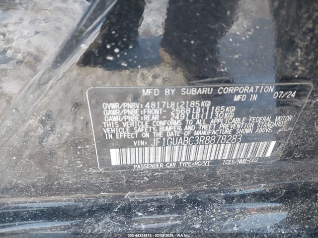 44324475 :رقم المزاد ، JF1GUABC3R8878283 vin ، 2024 Subaru Impreza Base 5-door مزاد بيع
