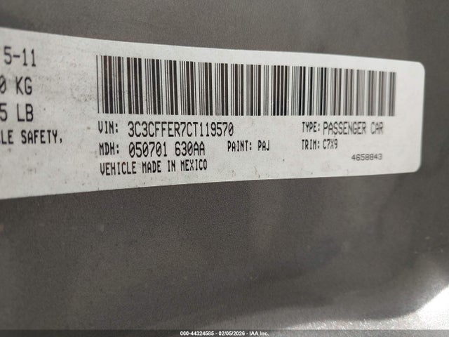 2012 FIAT 500C 3C3CFFER7CT119570 Photo 8