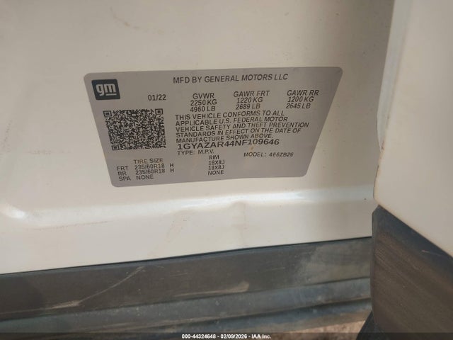 2022 CADILLAC XT4 1GYAZAR44NF109646 Photo 8