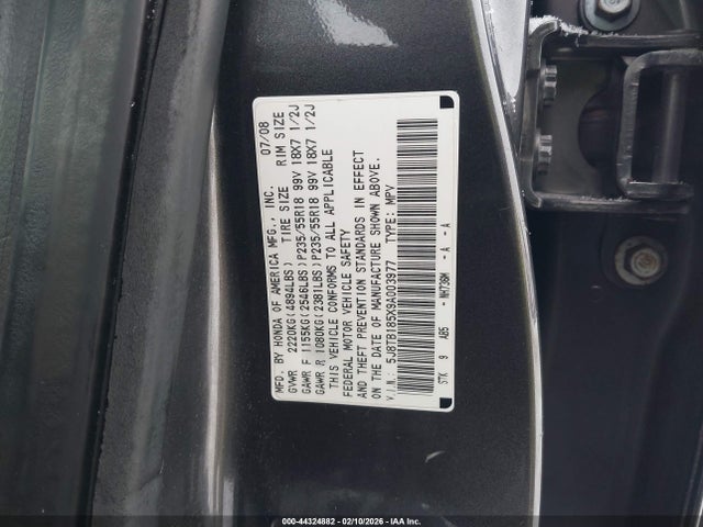 2009 ACURA RDX 5J8TB185X9A003977 Photo 8