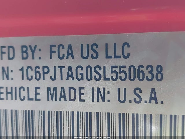 2025 JEEP GLADIATOR 1C6PJTAG0SL550638 Photo 8